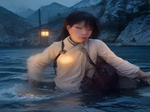 书桌上摆放着法律书籍与放大镜，背景为青绿色调，象征对色色内容进行理性分析与界定的专业场景